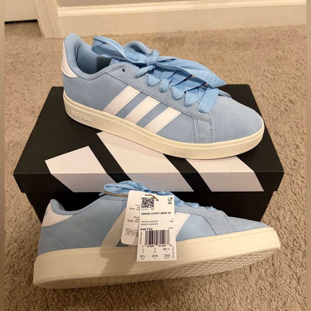 Adidas Grand Court Base 00 Light Blue Sneakers